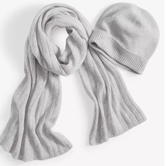 Charter Club Accessories - NEW Women's Charter Club Bright Iced Heather Grey Cuffed Beanie NWT